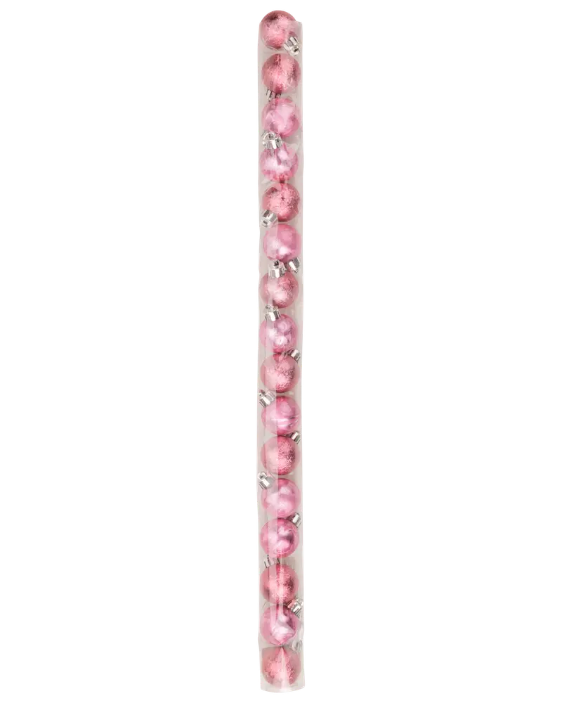 Julkulor rosa 16-pack 
