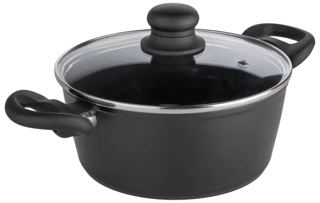 SJÖBO Gryde med låg 3,1 L - Stål look