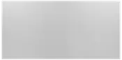 Enkel ljusgrå rektangulär panel med tunn kant och svag metallisk glans.