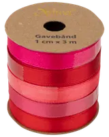 Satinband 5 nyanser - 15 meter