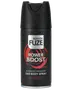 Sort BodyX Fuze Power Boost deodorant body spray-dåse med advanced freshness og duft af krydderier og sandeltræ.