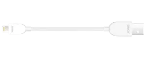 STEVISON USB-A til lightning 0,5 meter - hvid