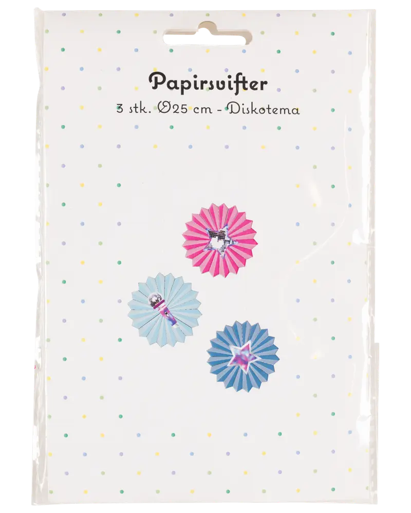Disco dekorationer i papp 3-pack