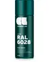 Blank spraymaling i fyrregrøn, 400 ml dåse, RAL 6028. Premium akryl, højglans, hurtigtørrende, antidrypdyse for jævnt resultat. Mærke: Cosmos Lac.