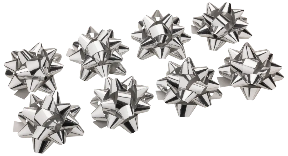 Rosetter till paket silver 8-pack 