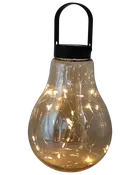 Sartano Solcellelampe Khaya glaspære H. 20 cm