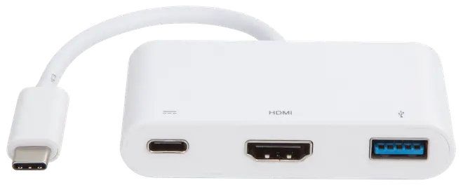 USB-C hub USB-A HDMI og USB-C