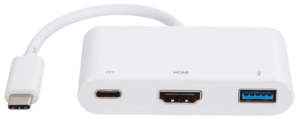 USB-C hub USB-A HDMI og USB-C