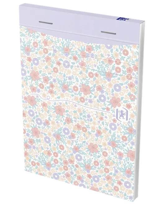 Anteckningsblock Floral A6 linjerat