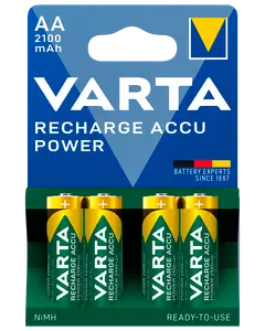 VARTA Genopladelig batteri - AA 2100mAh 4-pak