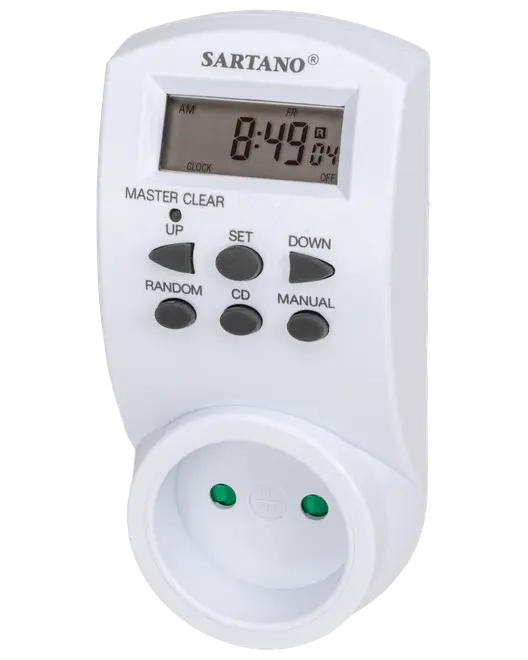 Sartano vecko/dygnsklocka digital med display