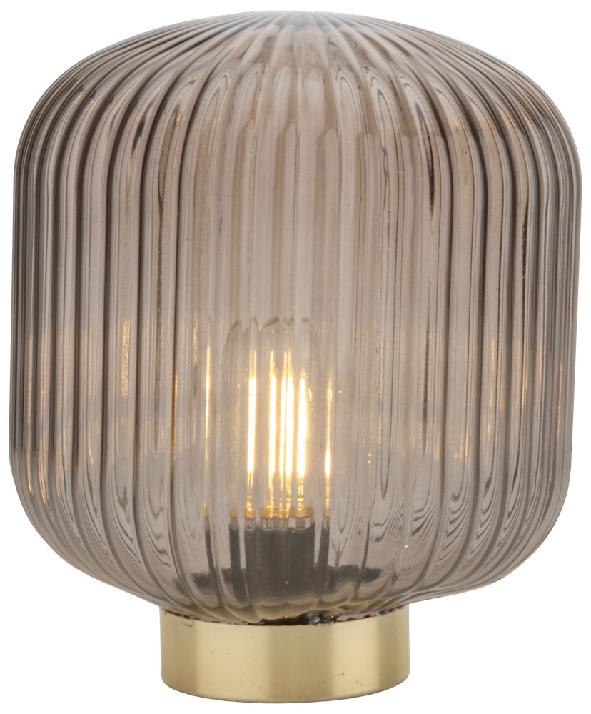 Bordlampe i glas - assorterede farver