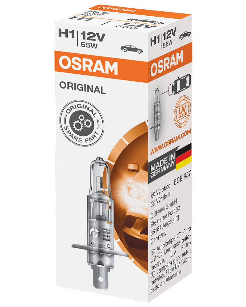 Osram autopære H1 55W 12V 1 stk.