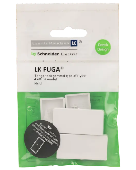 FUGA Tangent afbryder dobbelt 2 sæt - hvid