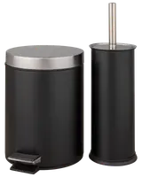 Pedalspand med børste 3L - Sort