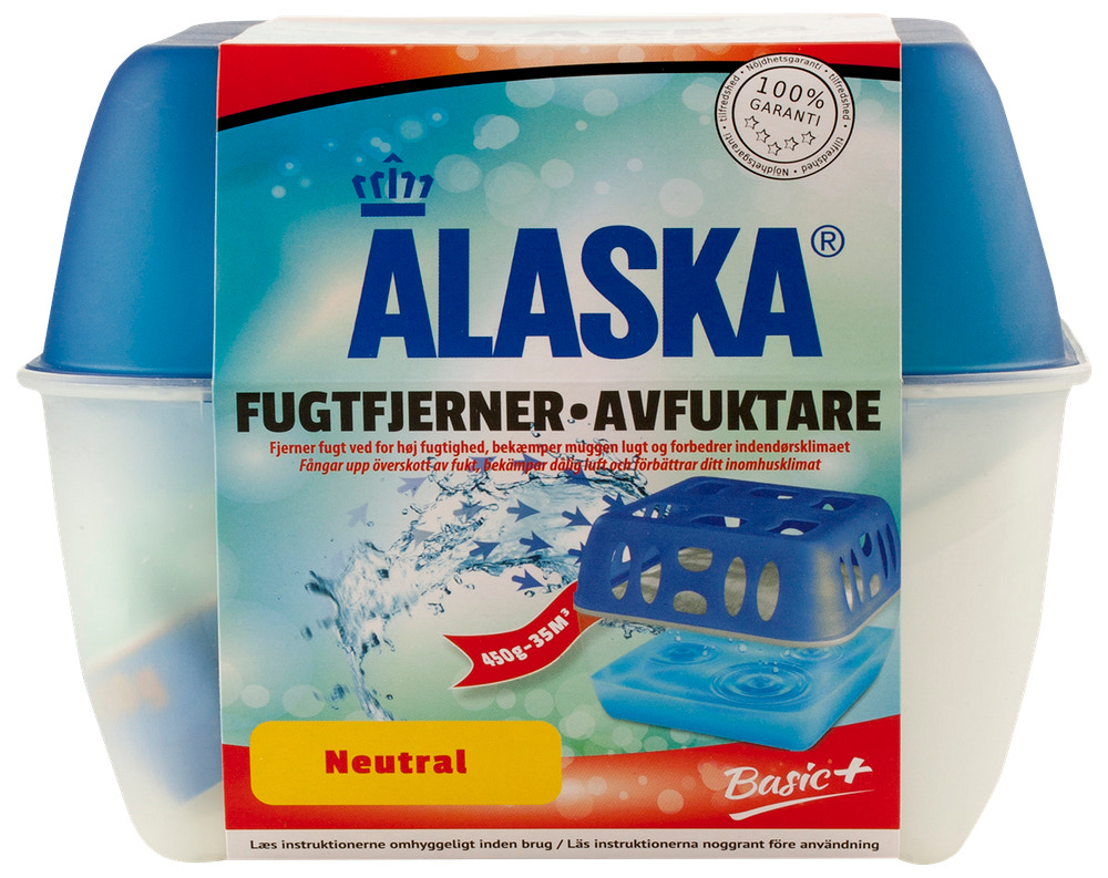 Alaska Fugtfjerner kvadratisk neutral 450 g