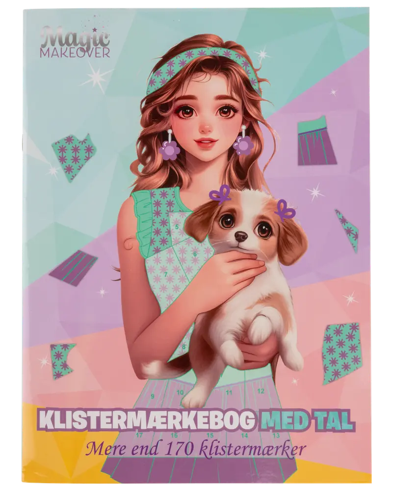 Aktivitetsbok - klistermärken med siffror