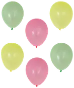 Latexballon 30 cm Neonfarver - 6-pak