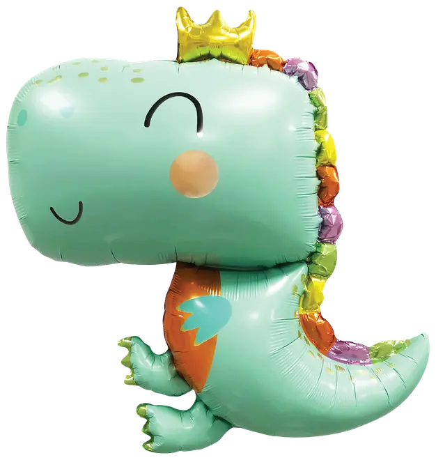 Folieballong 67 cm - Ljusgrön dino