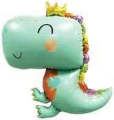Folieballon 67 cm - Lysegrøn dino
