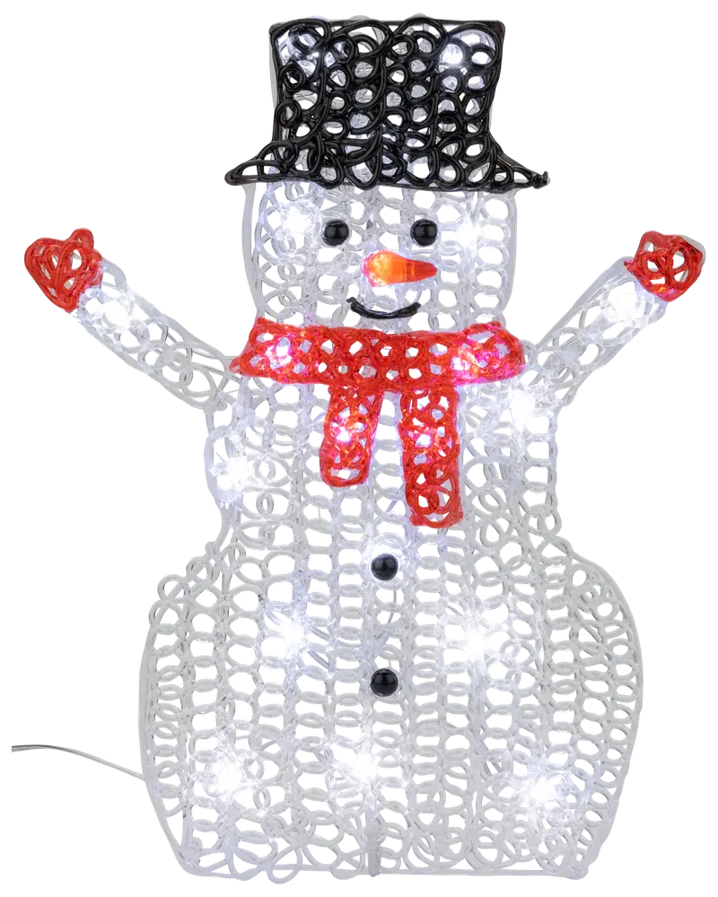 Snögubbe 2D akryl - 34 cm 