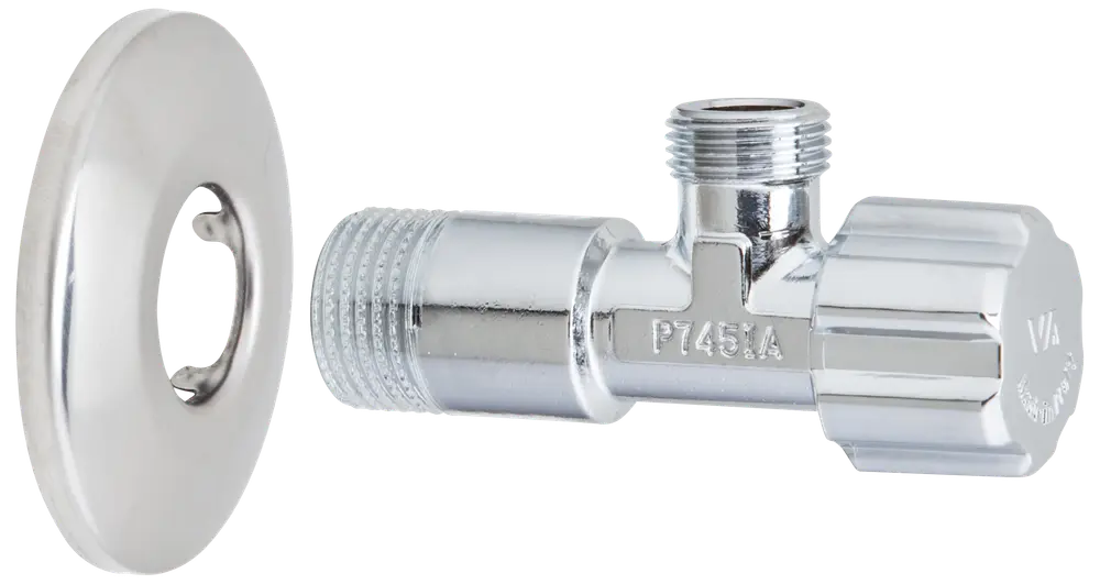 Stoppventil 1/2x3/8" rosett