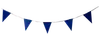Guirlande med vimpler 4 m blå