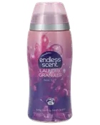 Lyserød Endless Scent vaskekorn-flaske med Floral Burst-duft, langvarig frisk duft og praktisk hældekapsel.