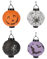 Halloween lykta LED - Ø18 cm