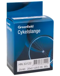 Greenfield Cykelslange DV40 20 x 2,12-2,35 selvlap