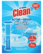 Toiletrens gel-sæt med én dispenser og syv gel-skiver. Giver op til syv ugers friskhed, renser og opfrisker ved hver skylning. Duft: Ocean. Effektiv formel.