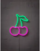 Neonskylt Körsbär H. 20 x B. 22 cm