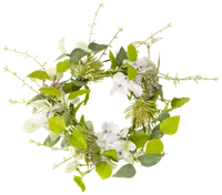 Blomsterkrans kunstig Ø25 - lys