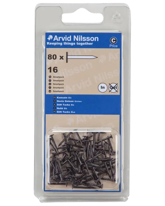 Arvid Nilsson Kamsøm 16 mm 80-pak - blå