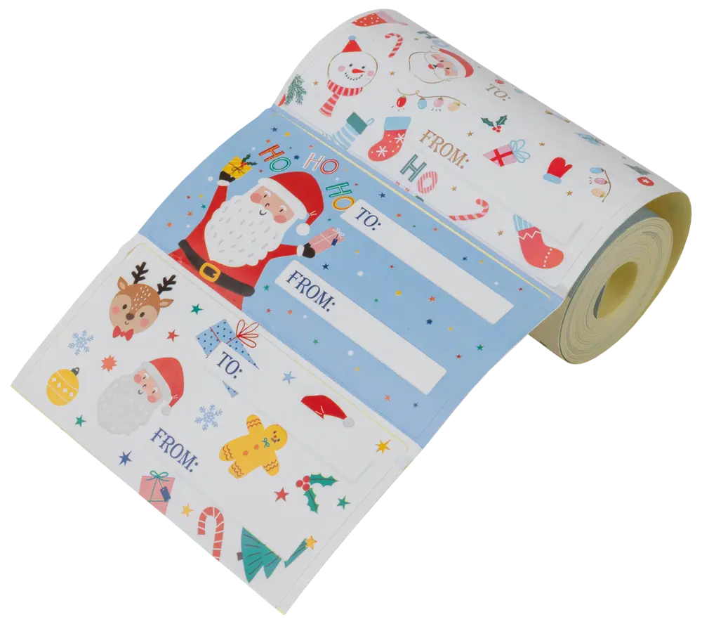 Presentetiketter jul 100 st