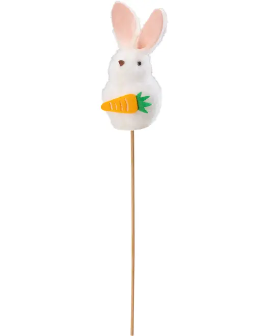 Påskhare på träpinne