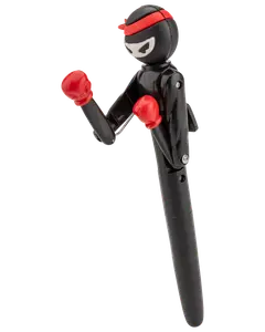 Kulspetspenna boxande djur