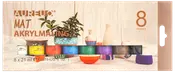 Akrylfärg matt 8 x 21 ml
