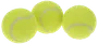 Tennisbollar 3-pack