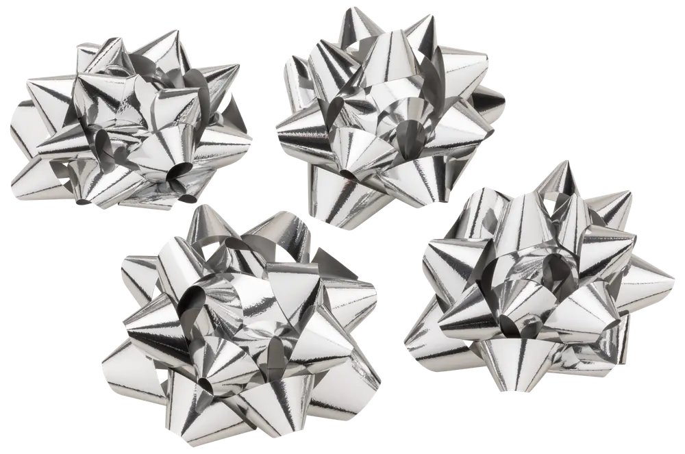 Rosetter till paket silver 4-pack 