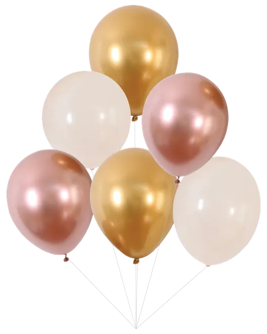 Ballon mix 6 stk. - Assorterede farver 