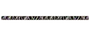 Lang sort dekorationsstribe med hvidt abstrakt svirvlemønster og slankt vandret design.