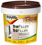 Polyfilla Træfiller, grov, til udfyldning af huller og revner i træ, fleksibel, grålig, til indendørs og udendørs brug, maksimal dybde 2 cm, 2-20 mm lagtykkelse.