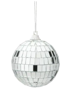 Discokula 6 cm Silver 3 st