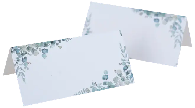 Placeringskort eucalyptus 10 st