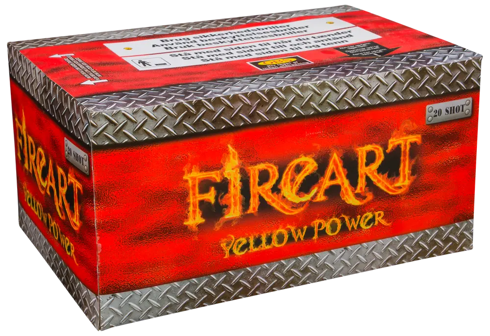 Fireart Yellow Power batteri 20 skud