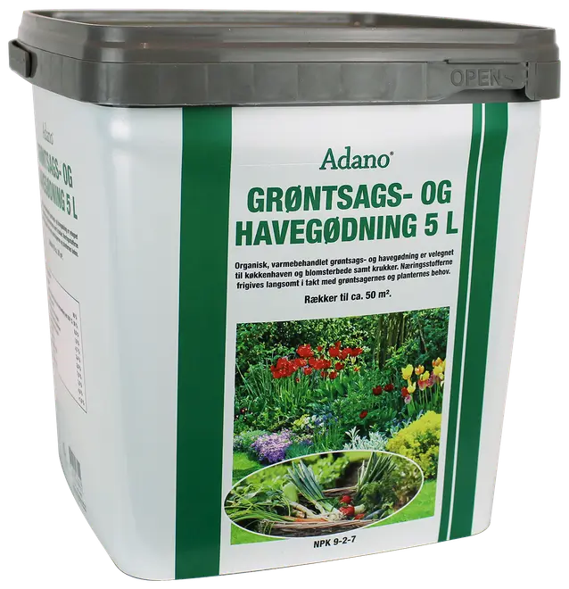 Organisk grøntsags- og havegødning 5 L