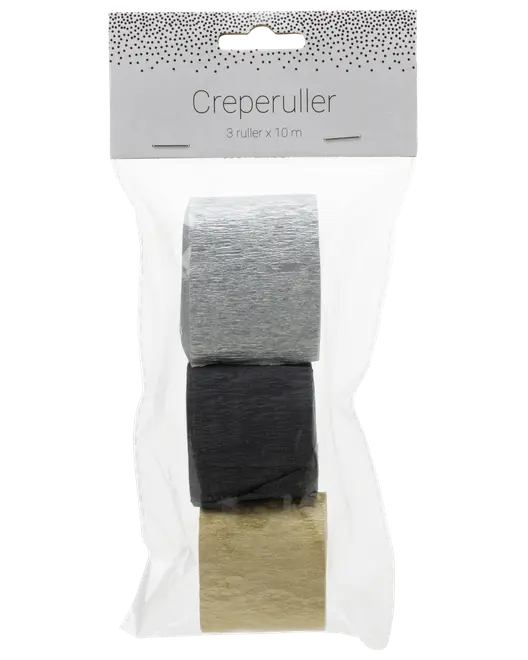 Crepepapper 3-pack - olika färger