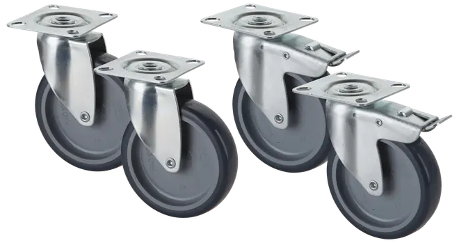 Hjul svängbara 4 st 100 mm