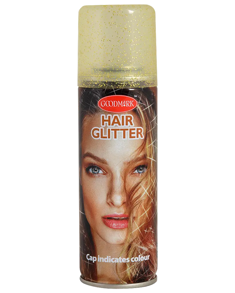 Glitter hårspray - Guld